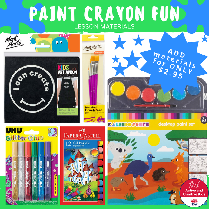 Painting & Crayon Fun Online Lesson